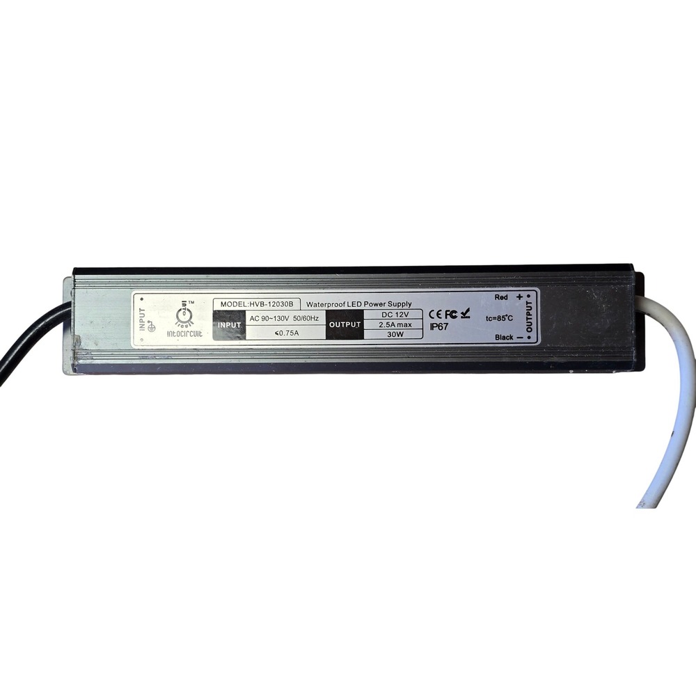 Intocircuit 12V 30W‎ Waterproof Power Supply & ZKSJ Brushless DC Pump DC30A-1230